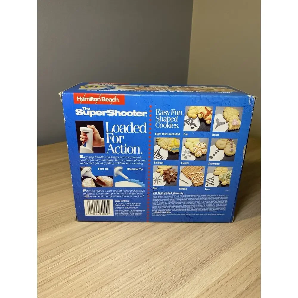 Hamilton Beach The Super Shooter Cordless Cookie Press & Food Decorator